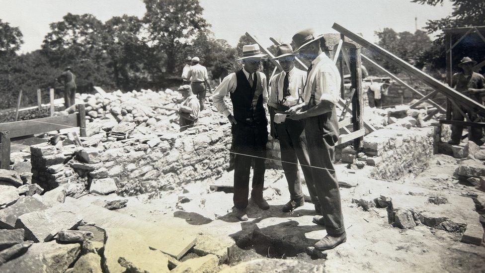 Tom Troughton and William Ratcliffe discussing plans