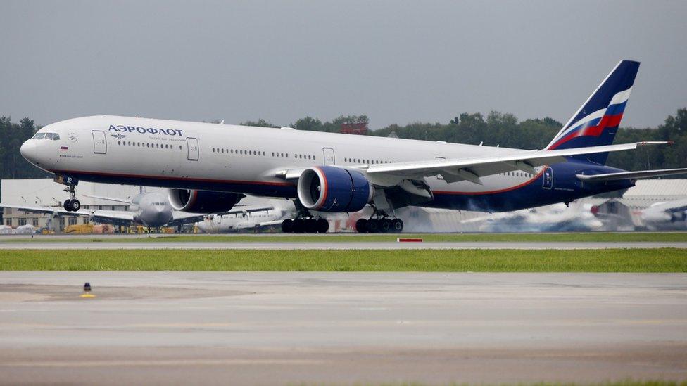 Boeing 777-300ER at Sheremetyevo International Airport outside Moscow (2015 file image)