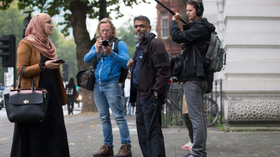 Moazzam Begg at Westminster Magistrates Court