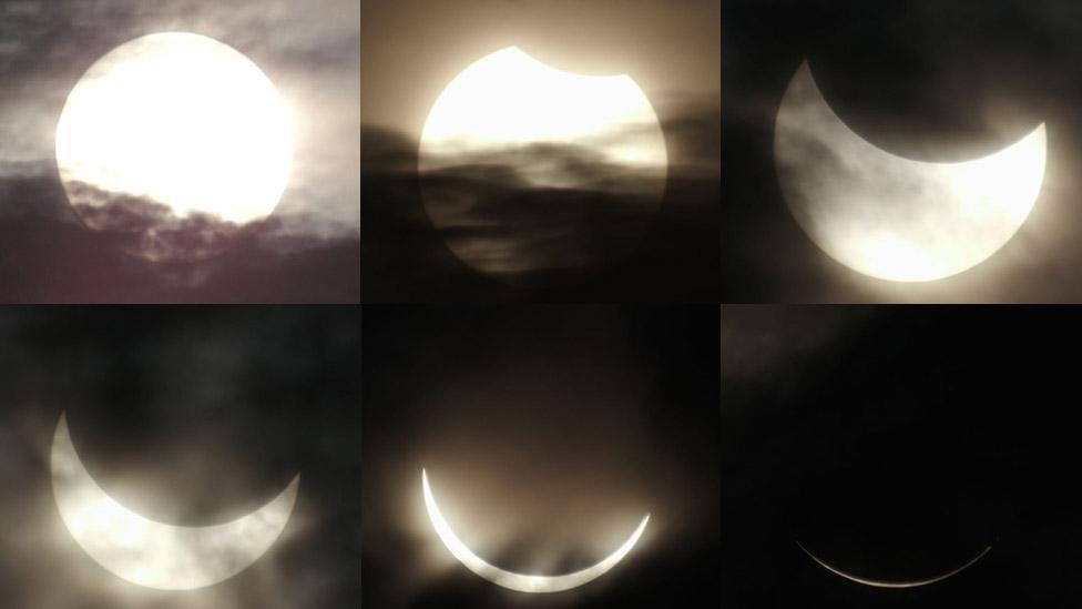 The eclipse as seen from Belitung, Indonesia