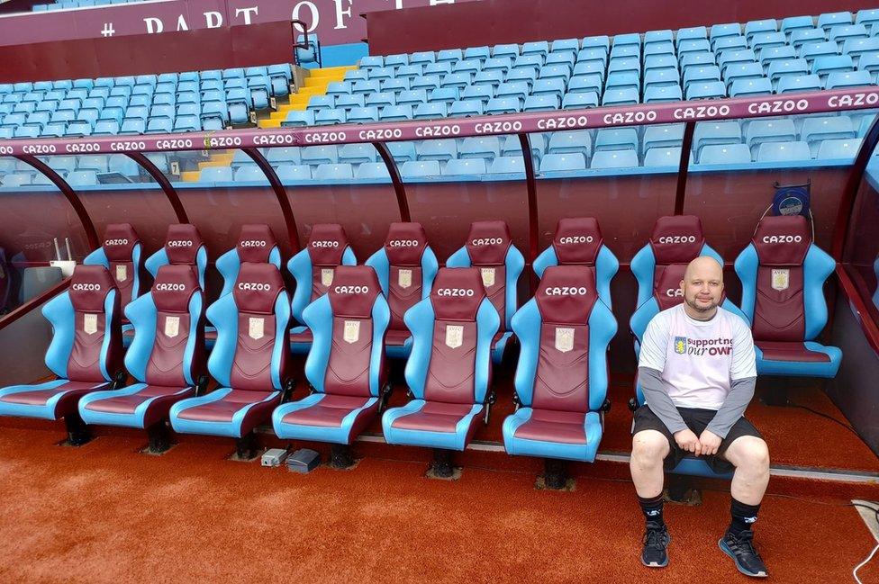 Simon Osborn at Villa Park