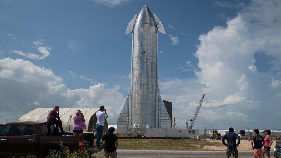 Starship prototype in Boca Chica