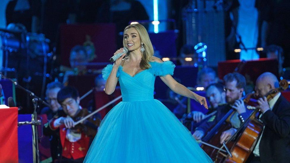 Katherine Jenkins performing