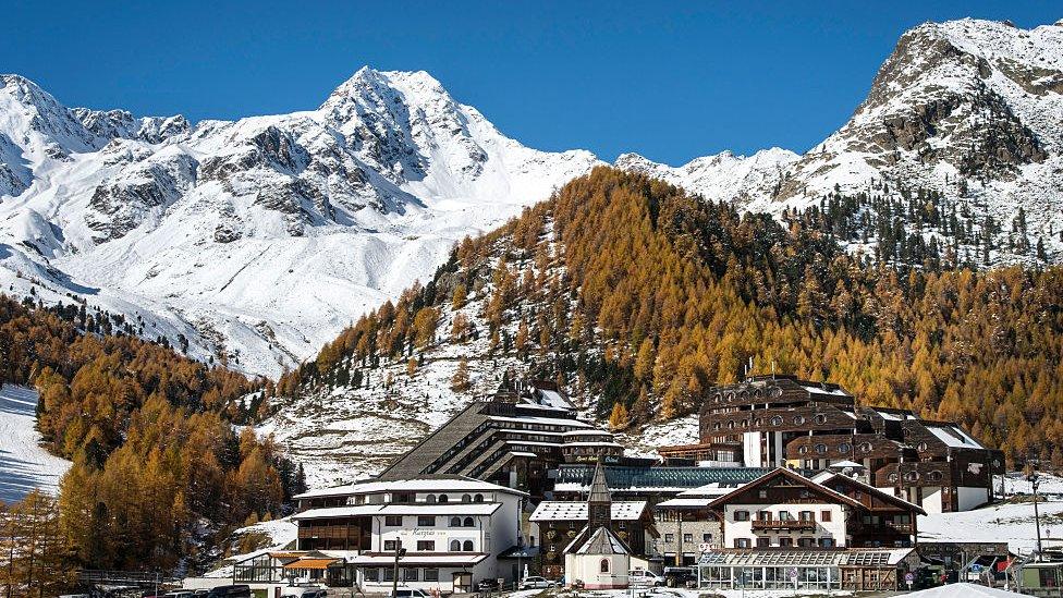 Val Senales mountain in South Tyrol, Italy