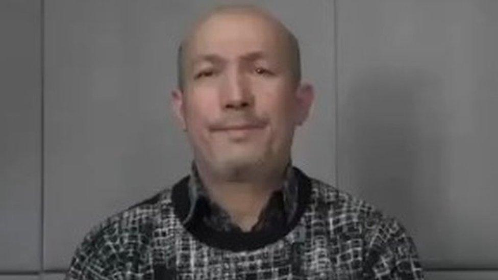 screenshot of video appearing to show Abdurehim Heyit