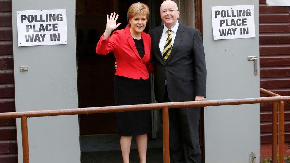 Nicola Sturgeon and Peter Murrell