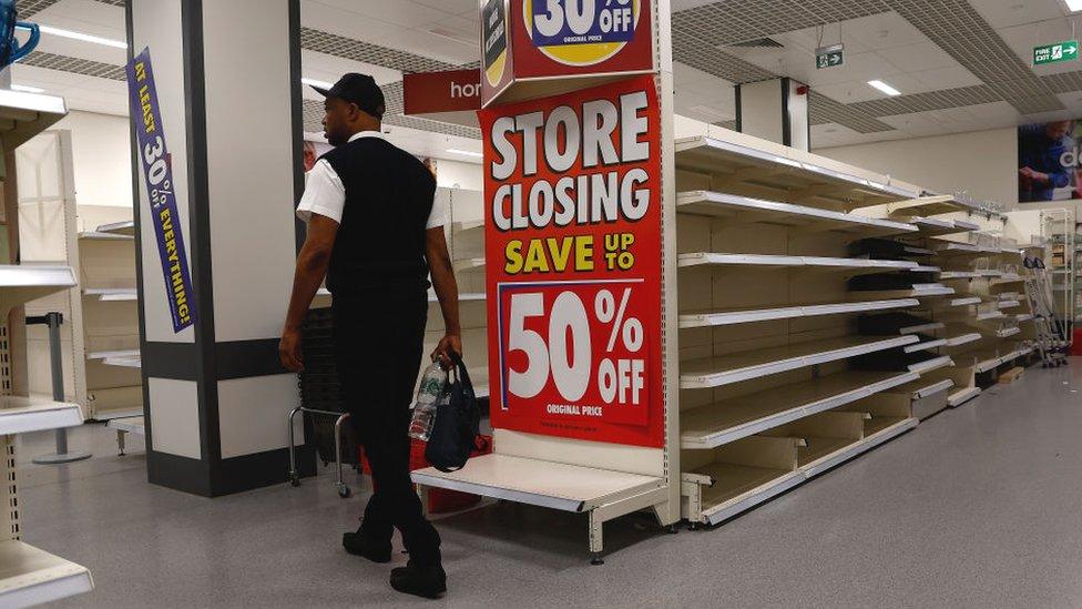 Man shopping in a Wilko store