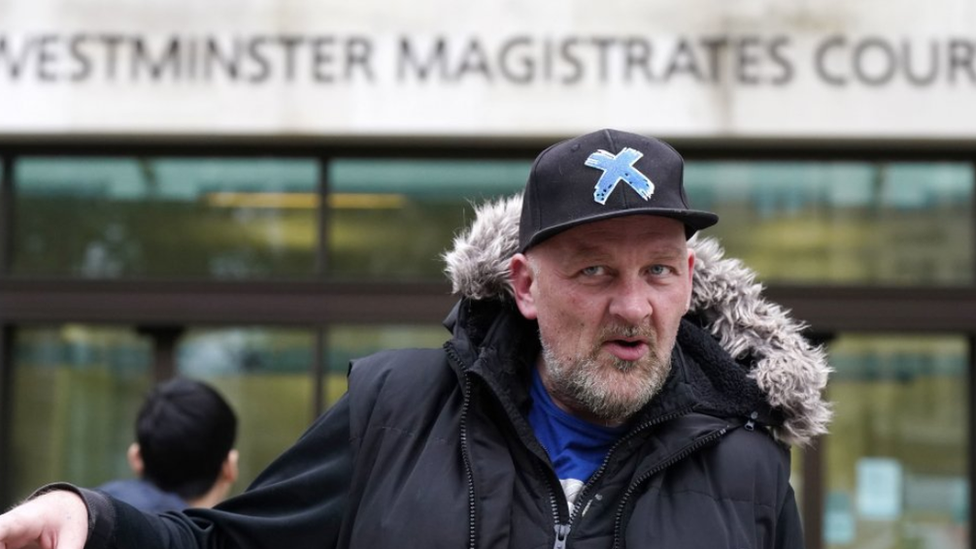 Simon Parry outside Westminster Magistrates' Court