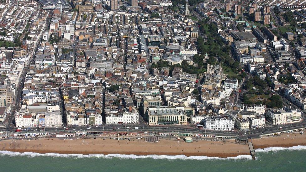 Brighton aerial shot