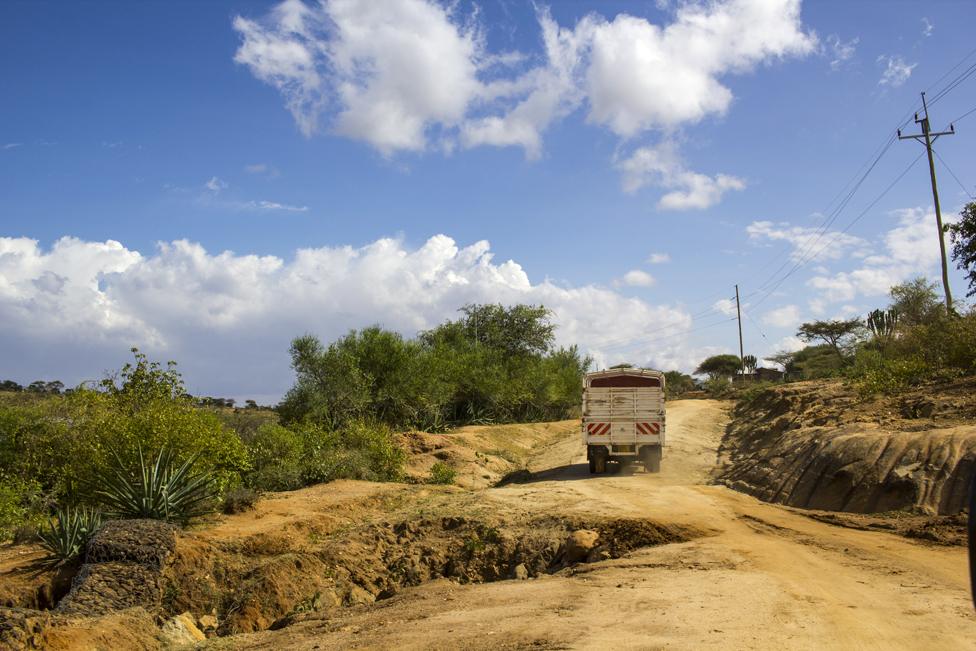 Hundreds of lorries come to arid Makueni county to collect sand from the riverbeds