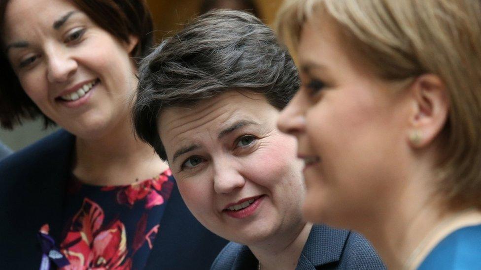 Kezia Dugdale, Ruth Davidson and Nicola Sturgeon