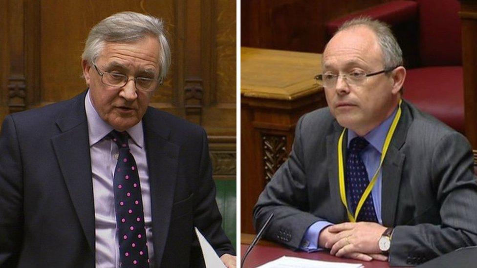 Sir Gerald Howarth and Barra McGrory