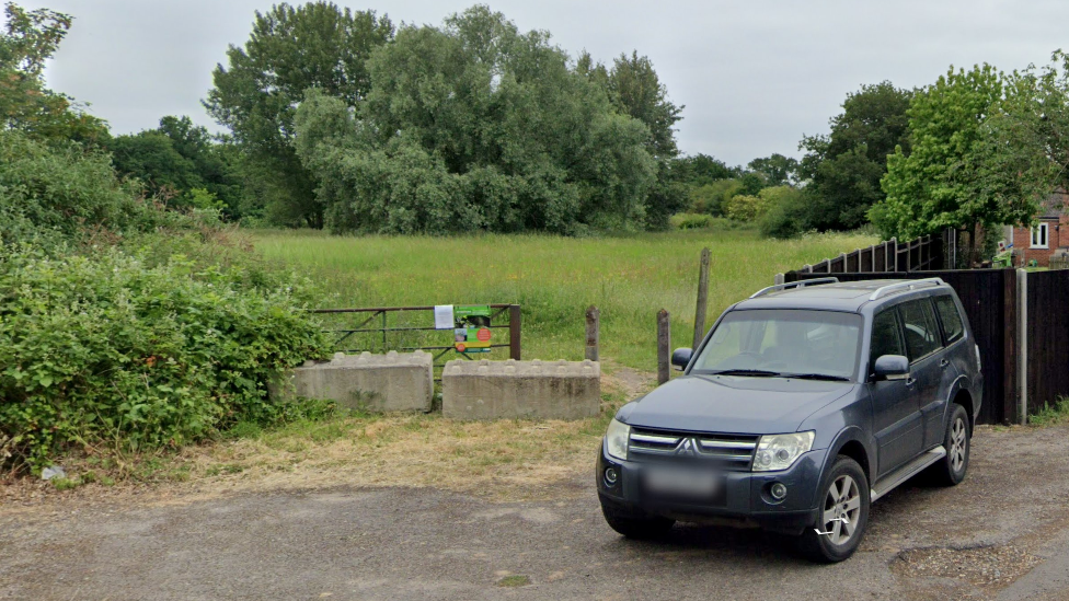 The site on Send Hill which is to be sold by Guildford Borough Council