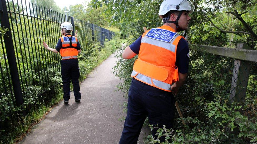 The Community Rescue Service is taking part in the search