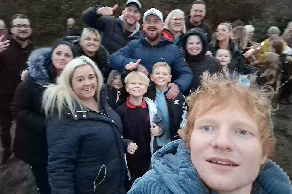 Ed Sheeran at North Denes Beach