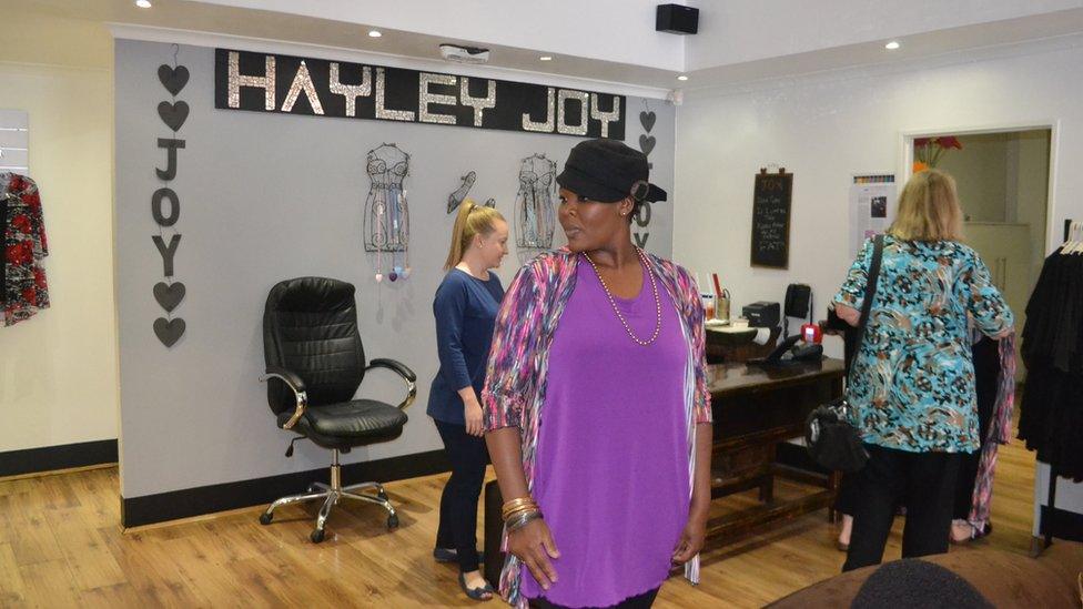 Puleng Kwena, shopping at Hayley Joy boutique in Johannesburg