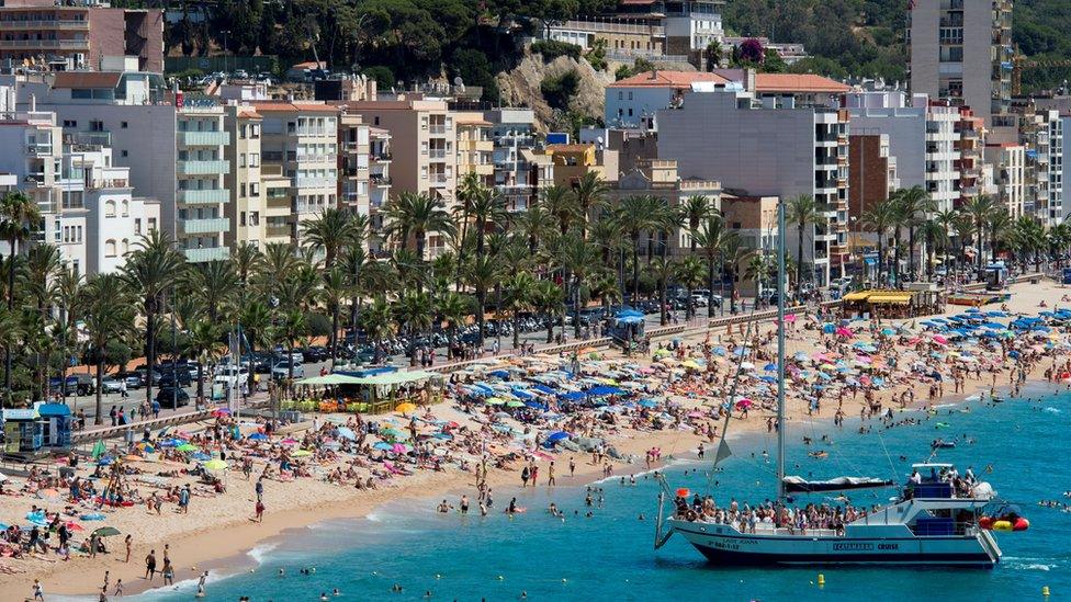 The Catalonian coastal city of Lloret de Mar