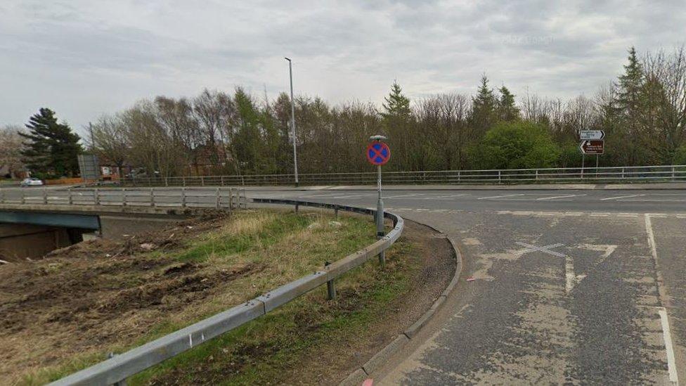 Top of the A19 slip road onto Seaton Lane