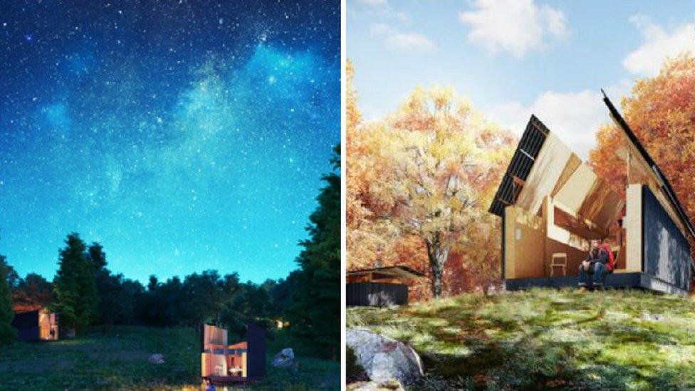 Some of the designs are aimed at allowing guests to gaze at the stars