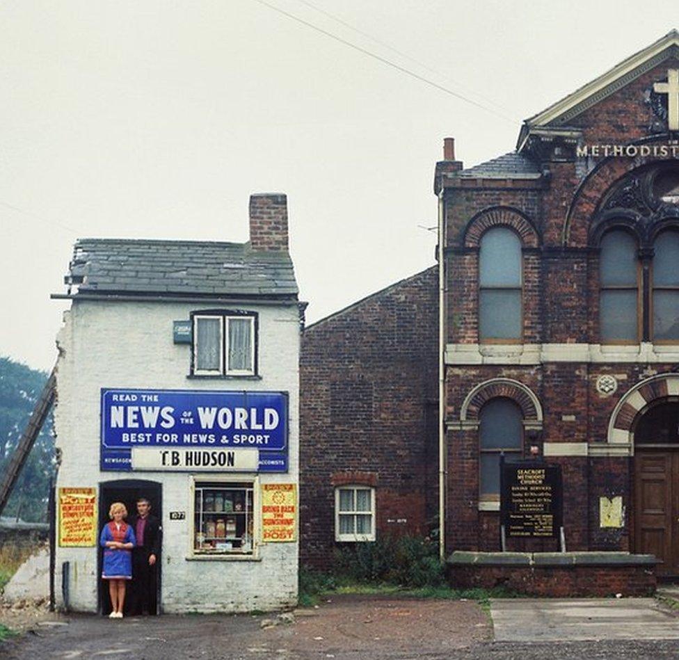 Newsagents pre-demolition