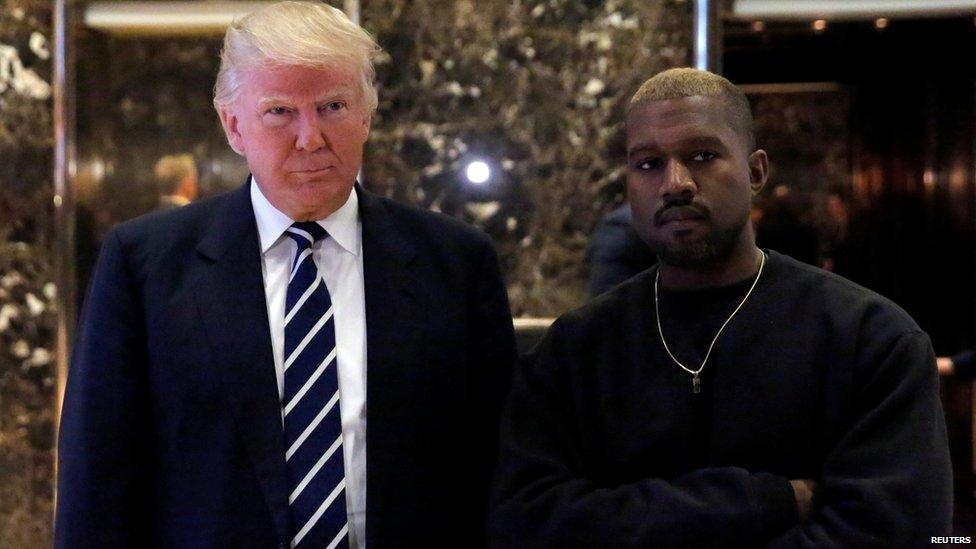 Donald Trump and Kanye West