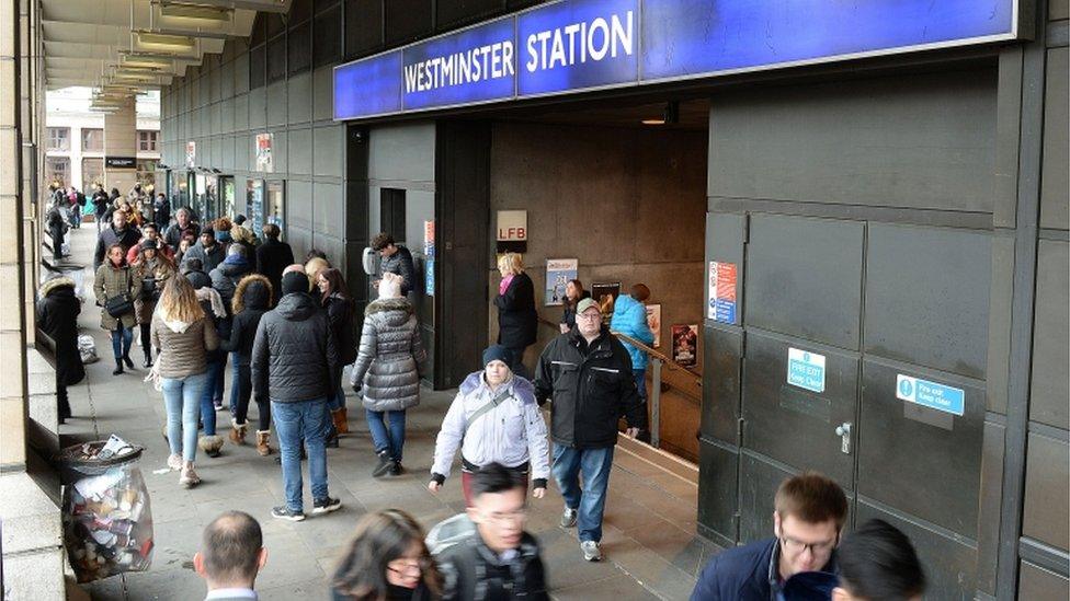 Westminster underground station