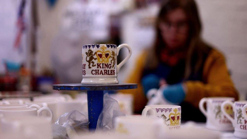 A mug for the coronation that says King Charles