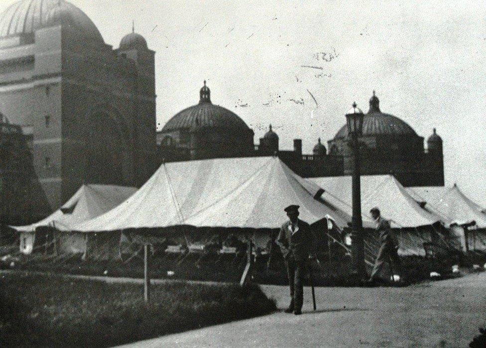 The University of Birmingham's Aston Webb building as a field hospital in World War One