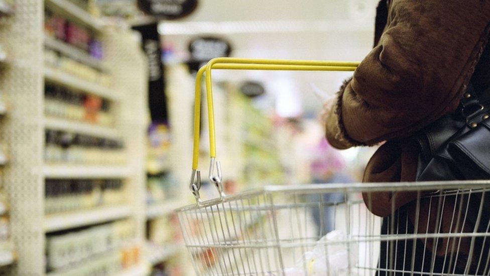 Woman in a supermarket