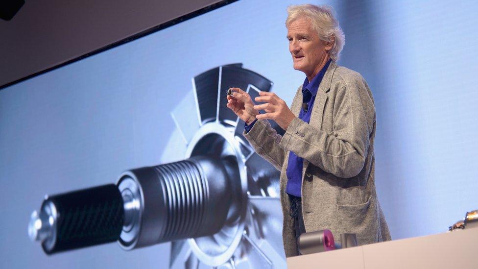 James Dyson at product launch