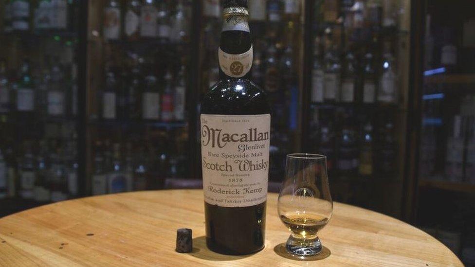 Bottle of 1878 Macallan which analysts say was a fake