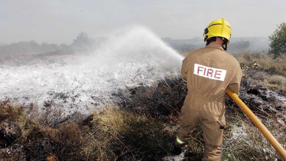 Group Commander Stanfield said gorse fires were 'resource intensive'