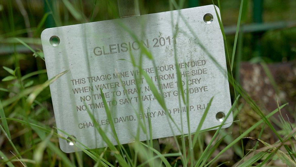 A tribute outside the Gleision mine shaft