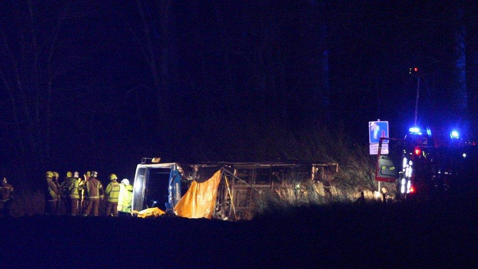 Bus crash Munlochy