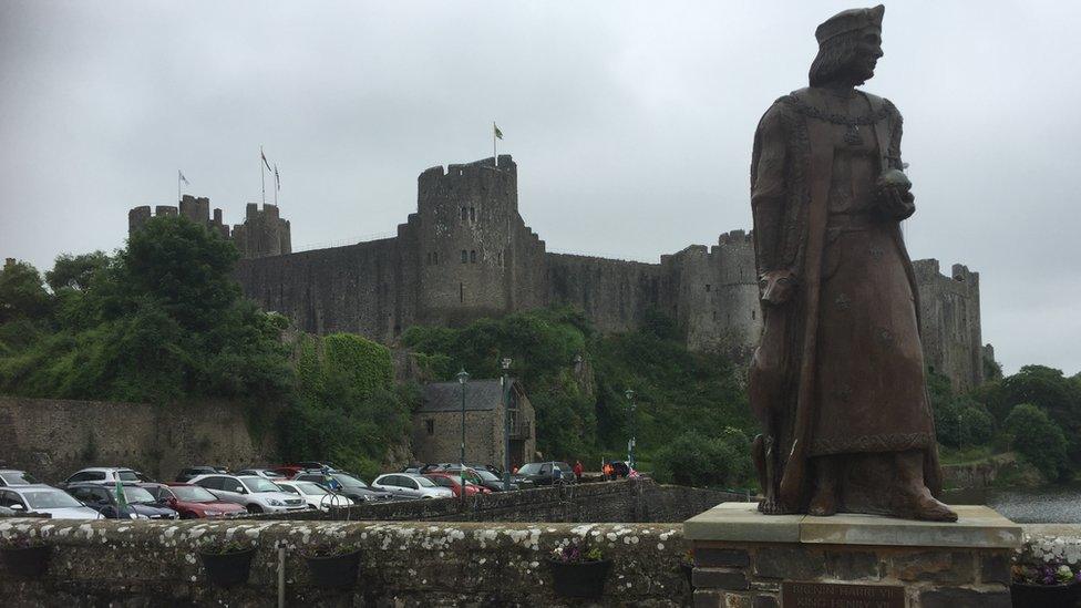 The King Henry VIII project near Pembroke Castle