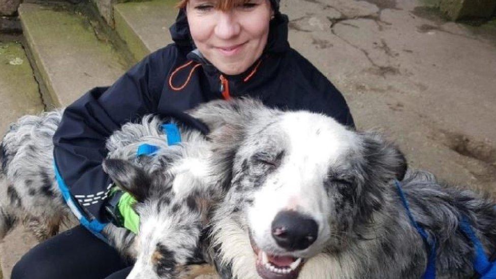 Pita Oates with her pets