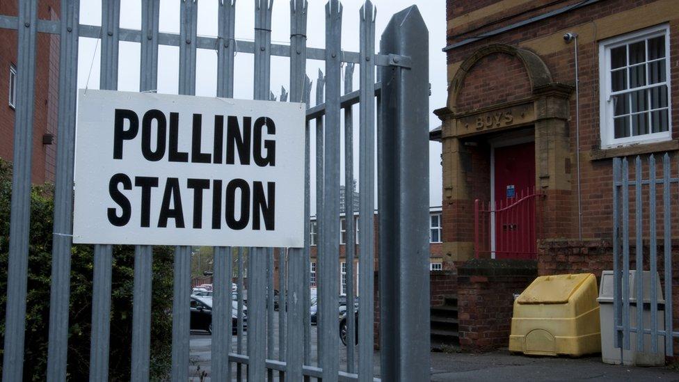 A polling station