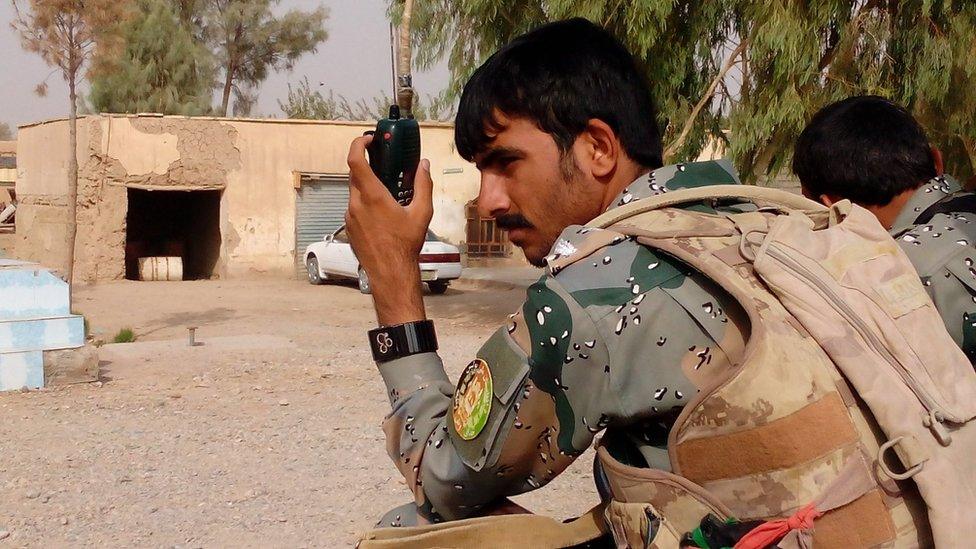 A member of the Border Police battalion based in Bolan