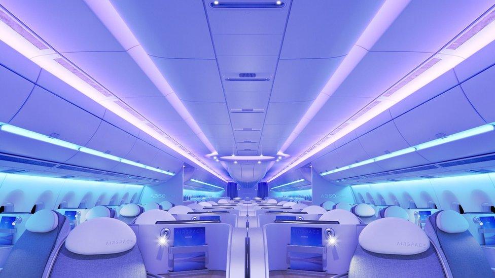 Airbus A350 XWB airspace cabin concept