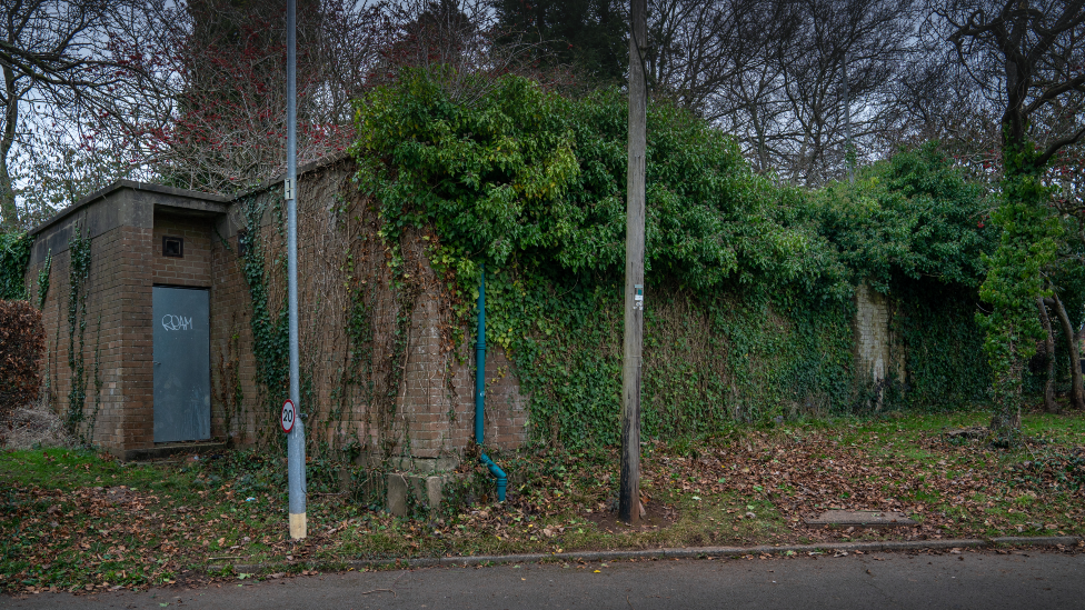 The exterior of the bunker