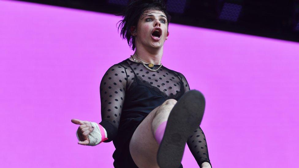 Yungblud on stage at Leeds 2019