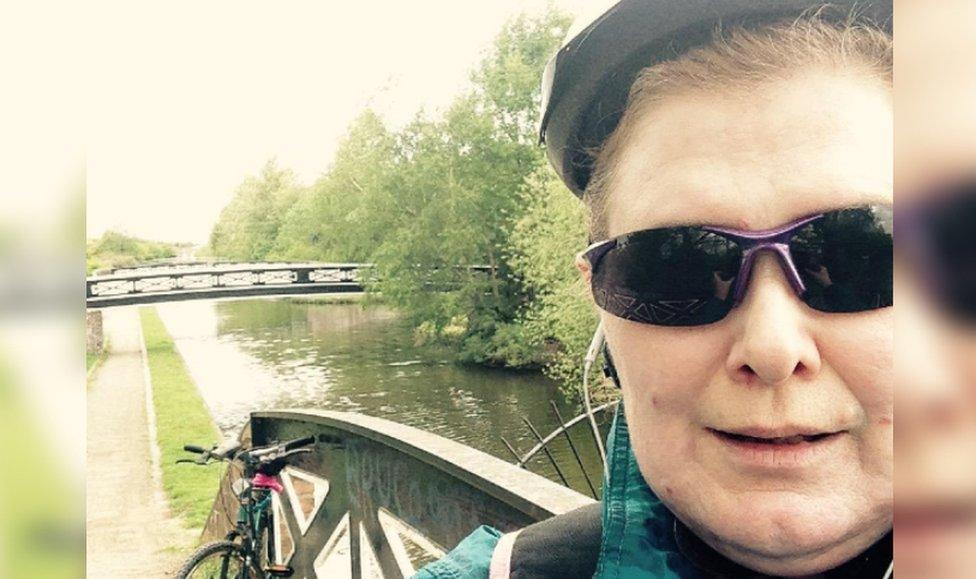 Helen Green on a bike ride