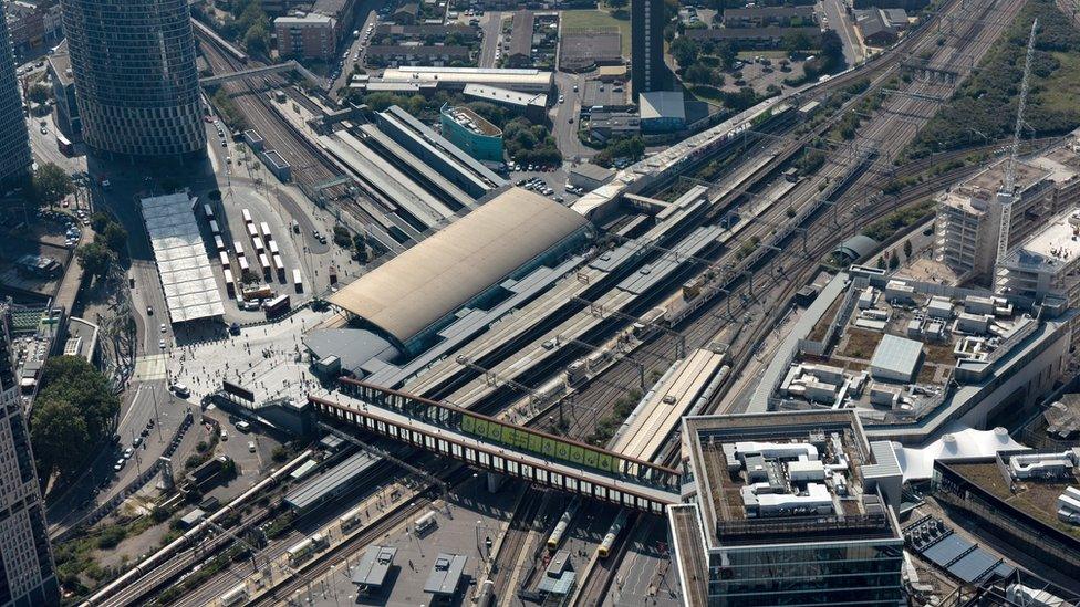 Ariel shot of current station