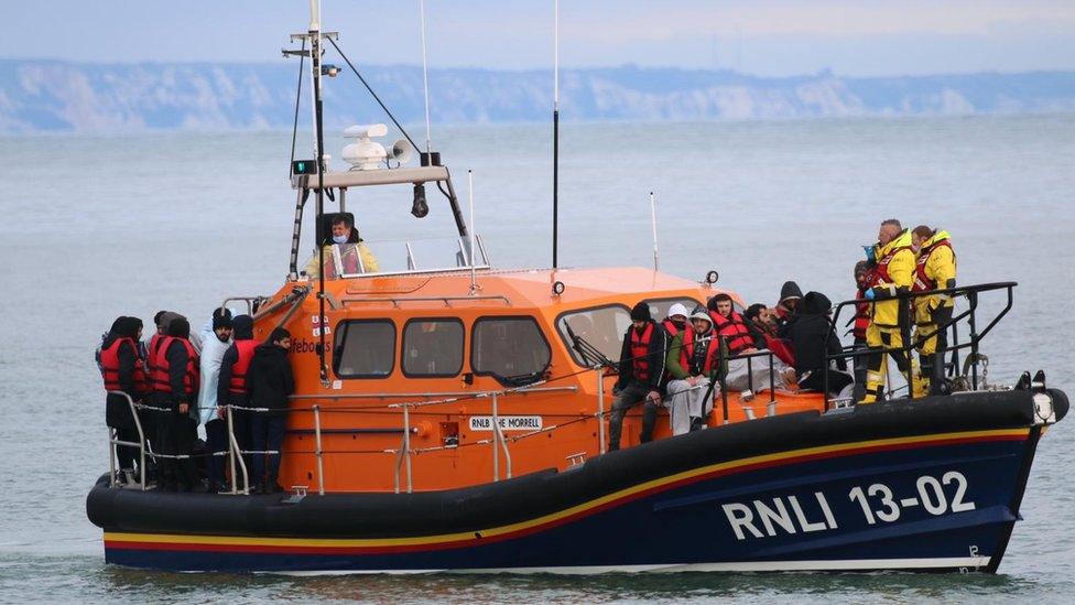 Migrants arriving in Kent