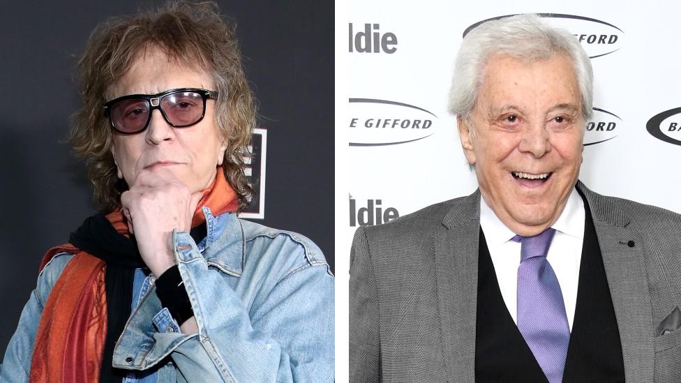 Mick Rock and Lionel Blair