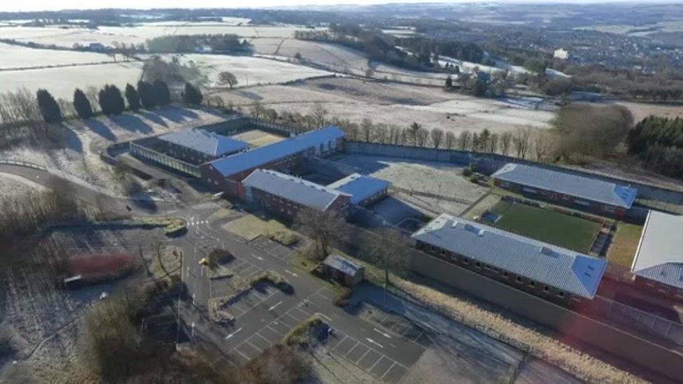 Drone footage of the former detention centre