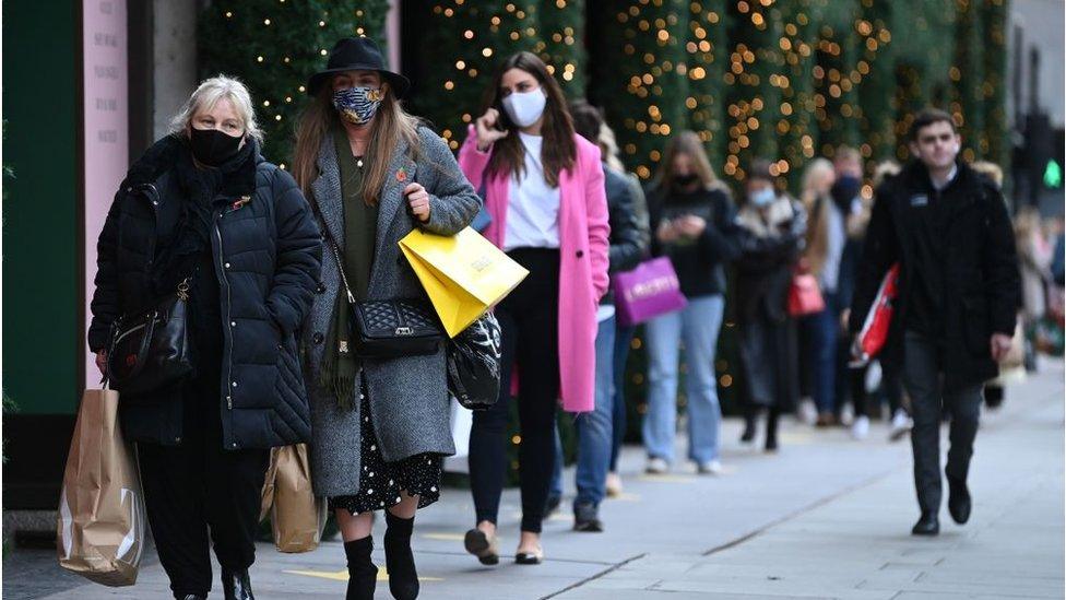 There were queues outside Selfridges in London