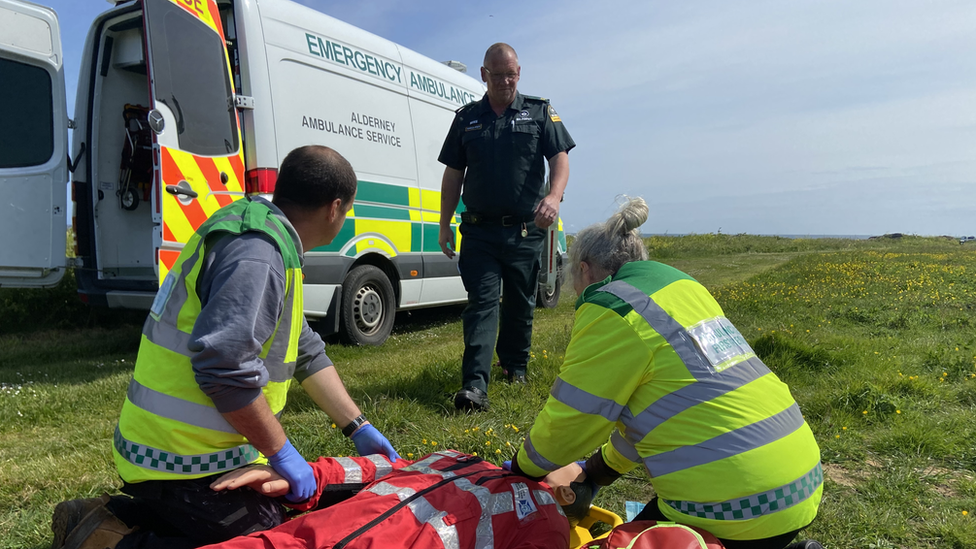 St John Ambulance crew