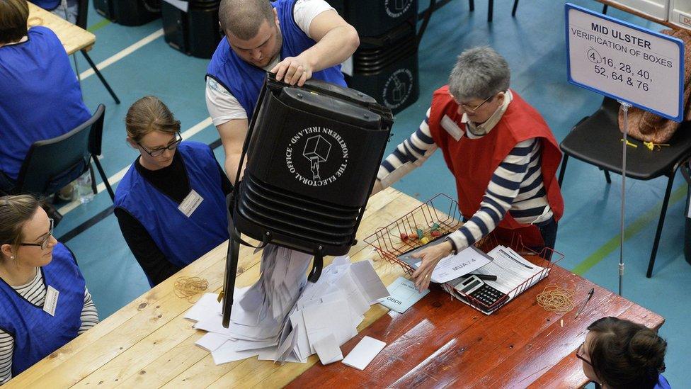 The Mid-Ulster count gets underway in Ballymena