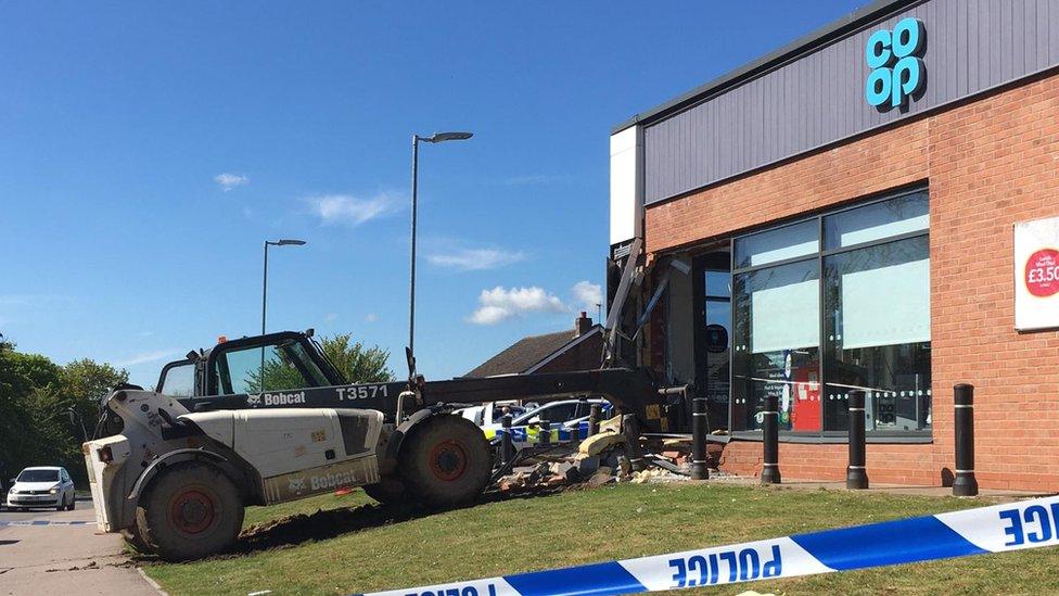 Ram raid at Ancaster